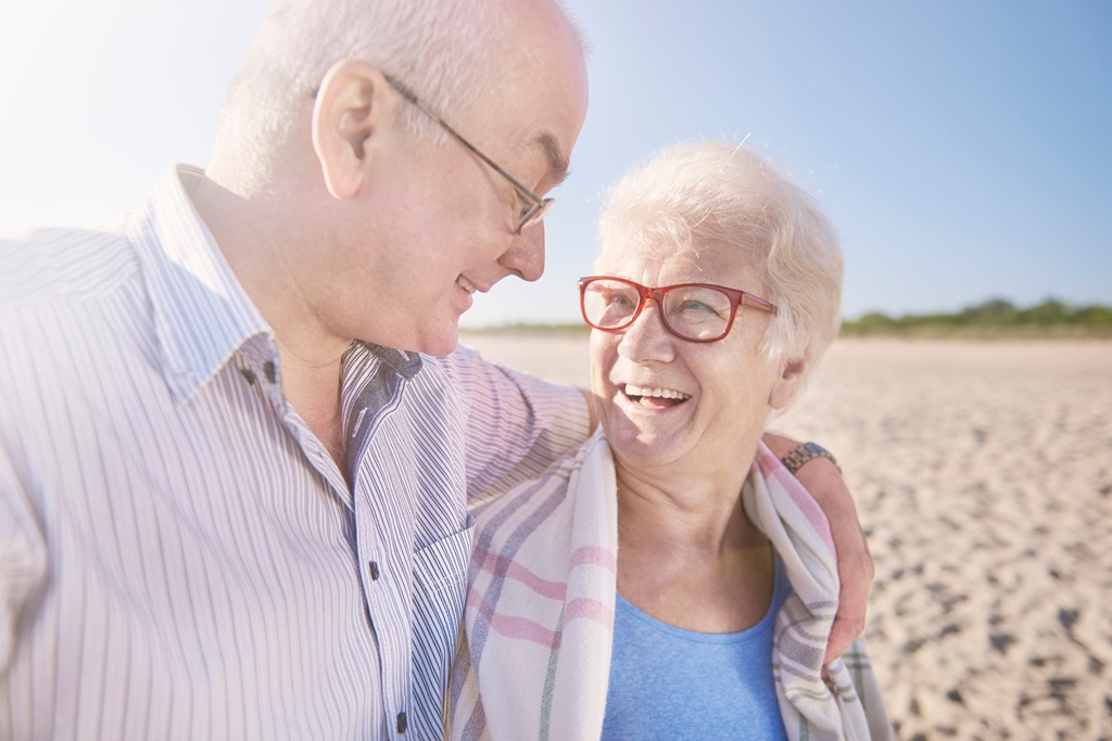 Older couple enjoying life.
